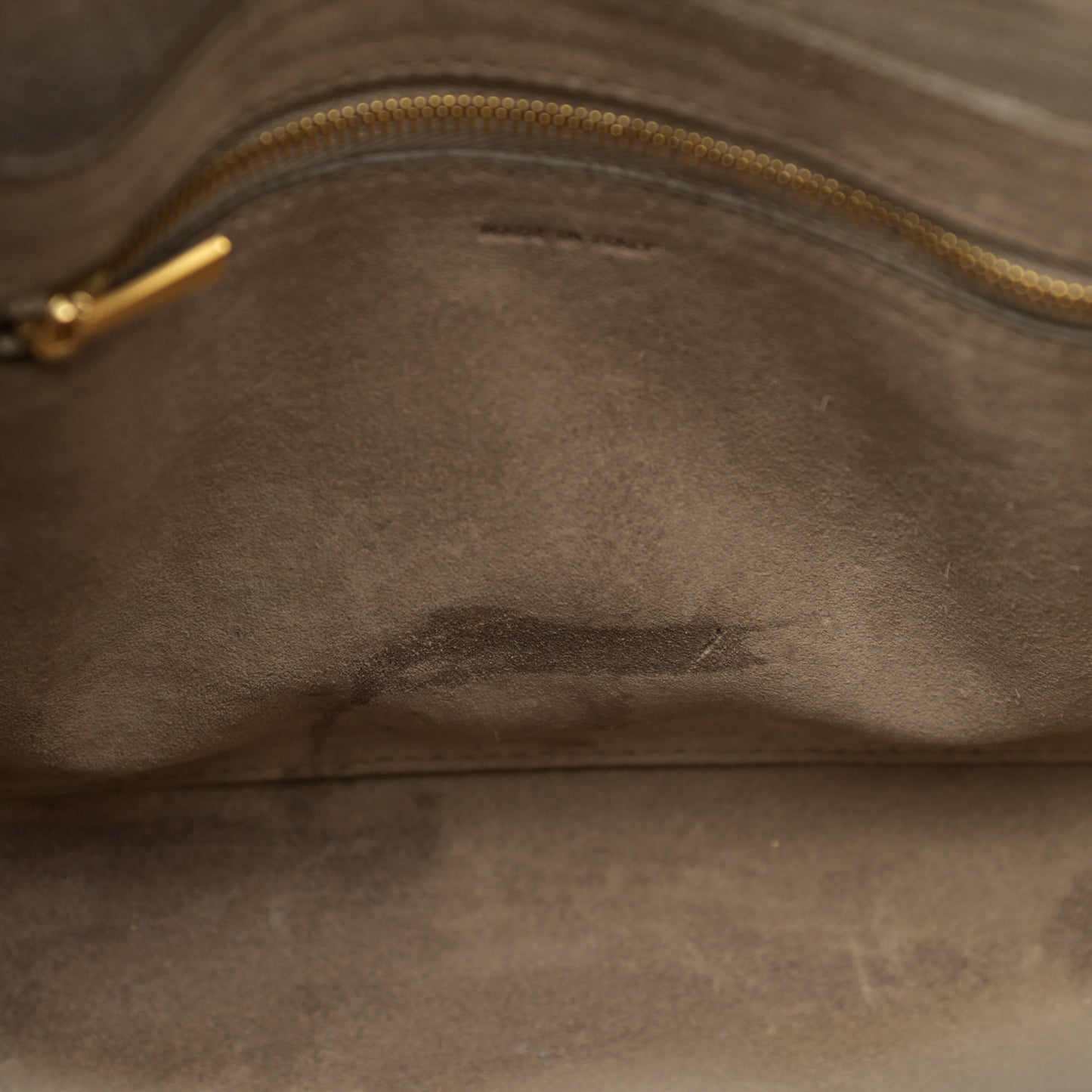 Soft Grained Calfskin Small Sangle Bucket Bag Taupe
