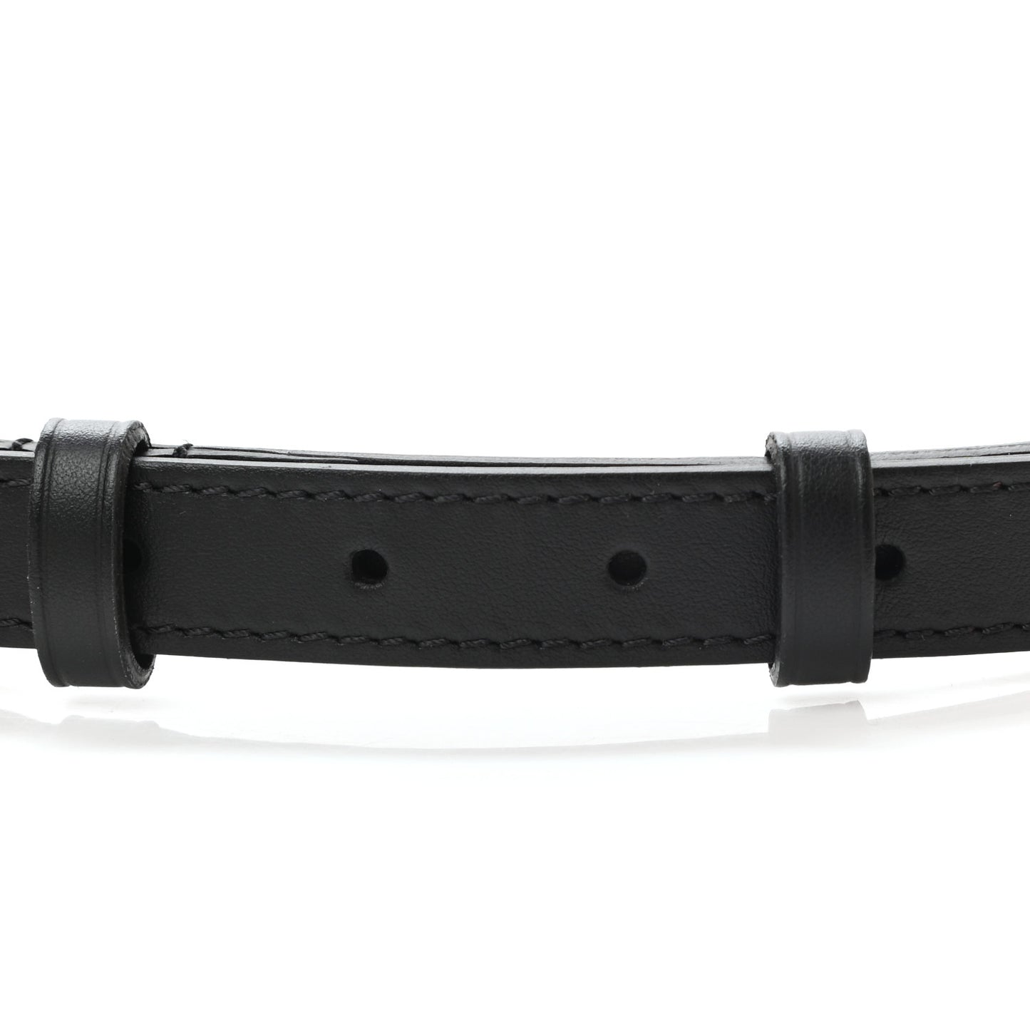 Calfskin 16mm Adjustable Shoulder Strap Black