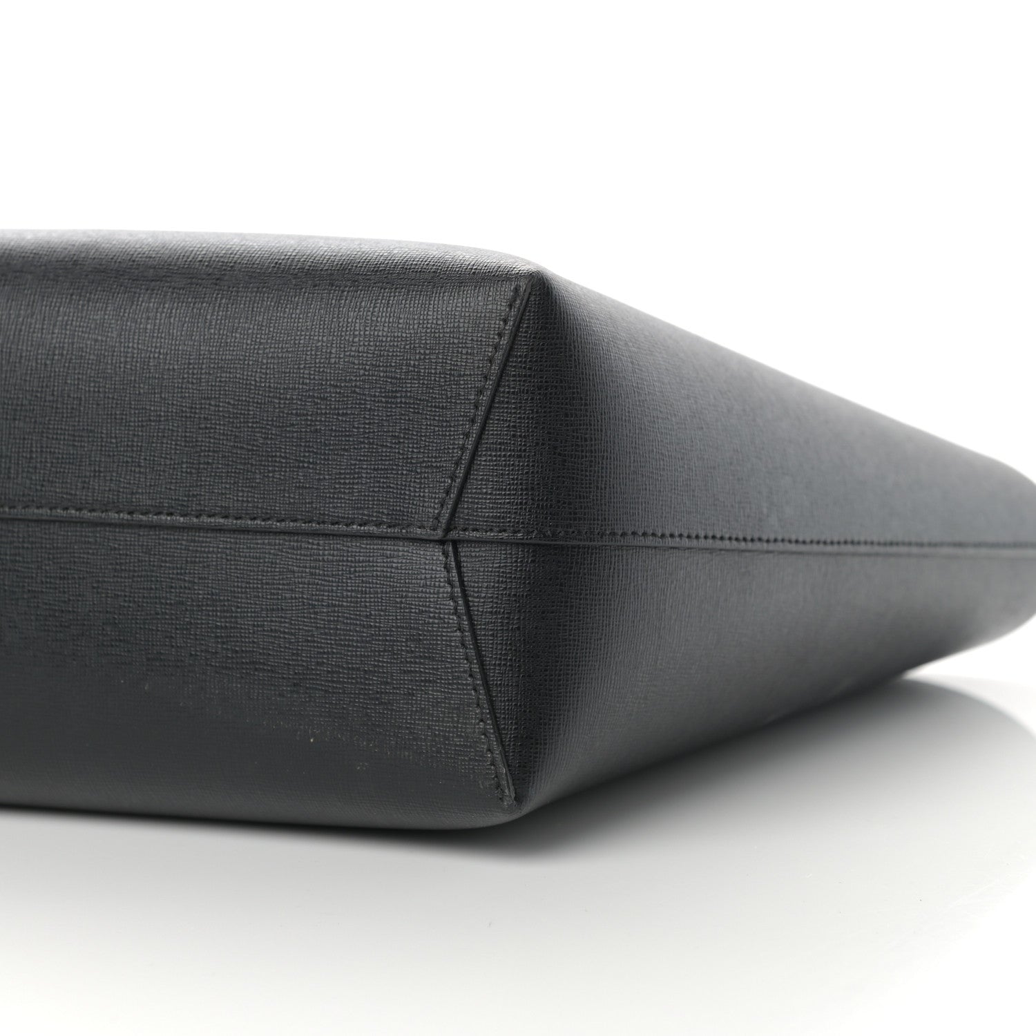 Mansur Gavriel Saffiano Large Shopping Tote Black Flamma 11 of 16