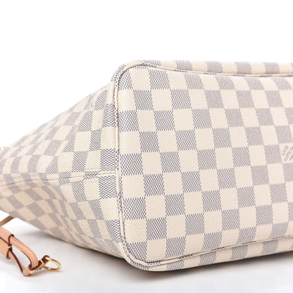 Louis Vuitton Damier Azur Neo Neverfull MM Rose Ballerine 6 of 11
