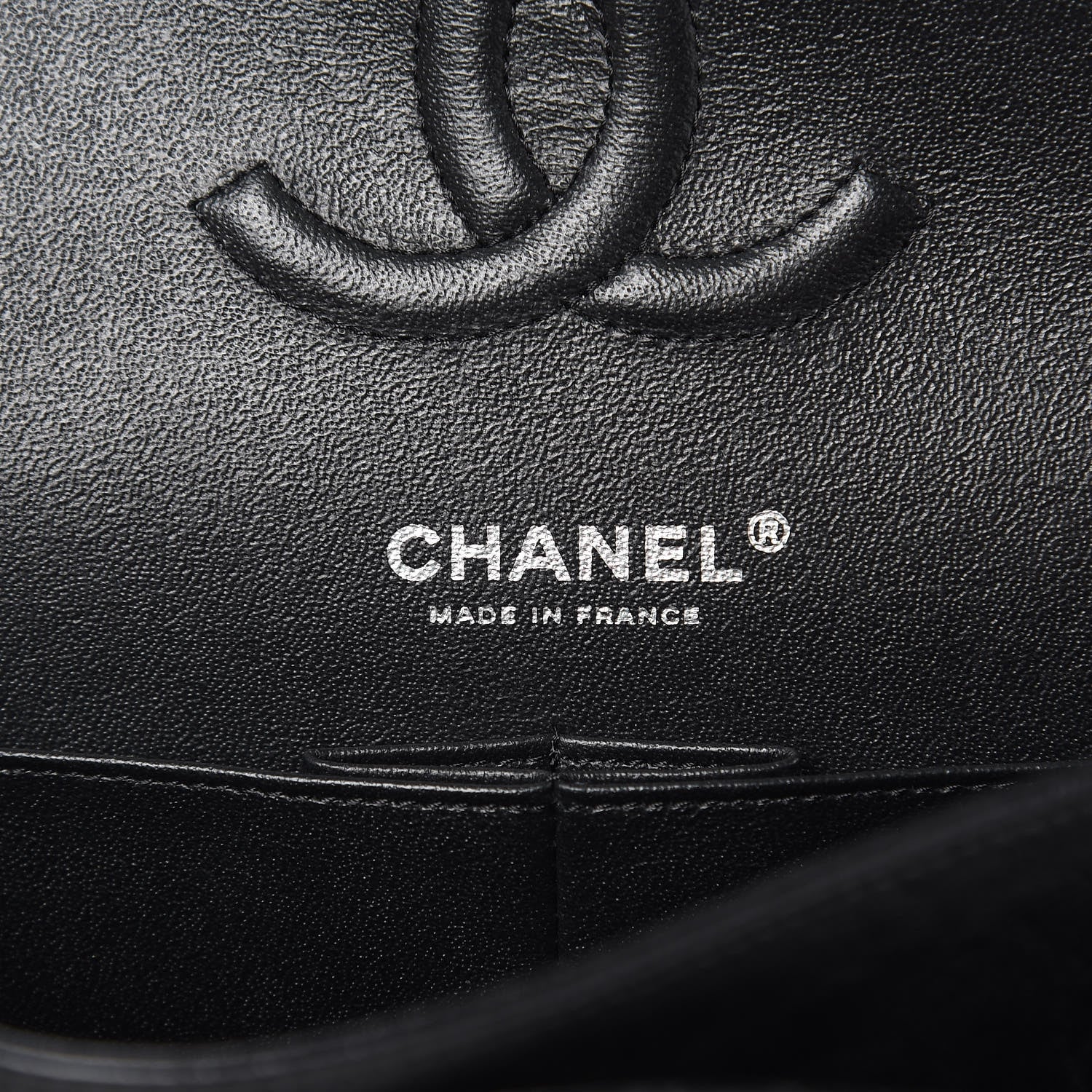 Chanel Crumpled Calfskin Quilted Medium Double Flap So Black 6 of 10