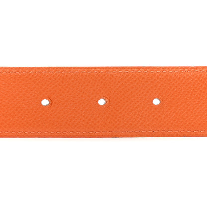 Hermes Swift Epsom 32mm H Belt 85 34 Black Orange 4 of 5