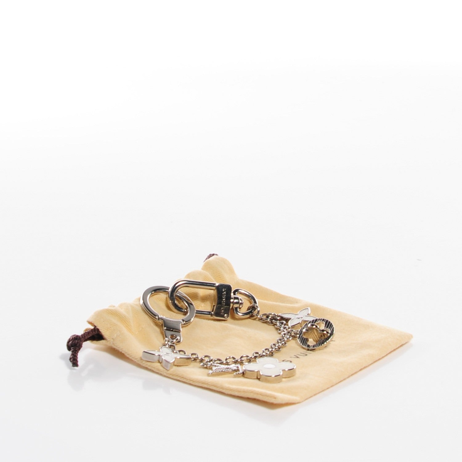 Louis Vuitton Fleur d'Epi Bag Charm Chain Ivory 5 of 5
