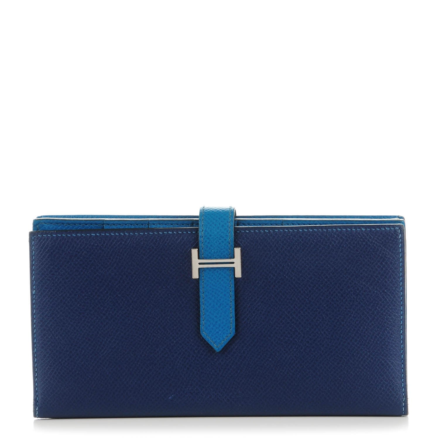 Hermes Epsom Bi Color Bearn Wallet Bleu Saphir Izmir 1 of 8