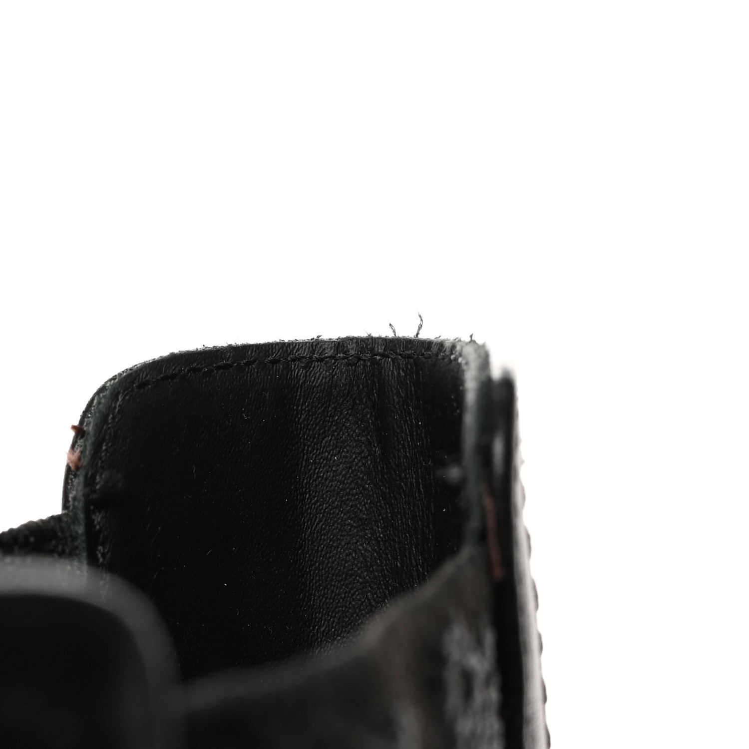 Fendi Vitello Karligraphy Embossed Ankle Boots 38.5 Black 12 of 15