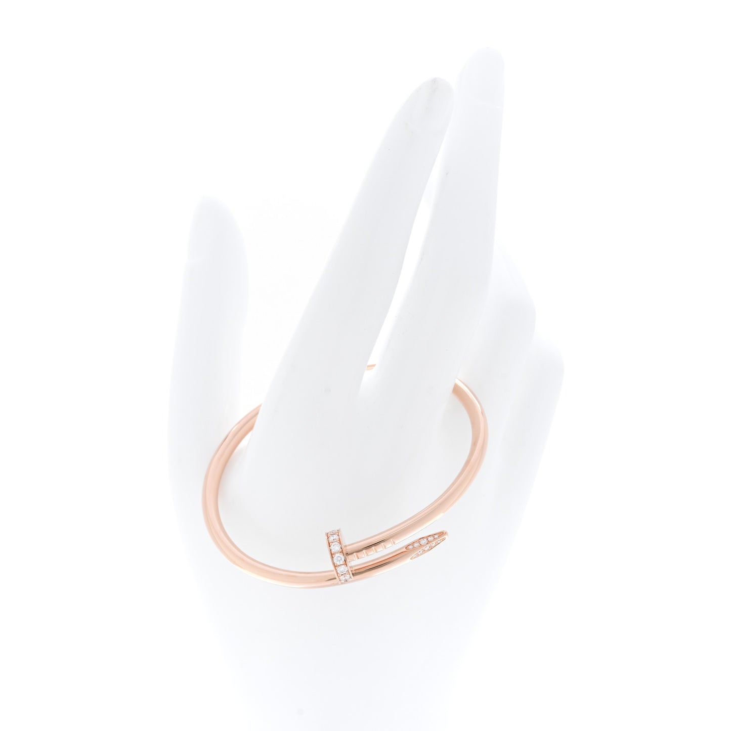 18K Pink Gold Diamond Juste Un Clou Bracelet 16