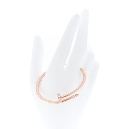 Cartier 18K Pink Gold Diamond Juste Un Clou Bracelet 16 2 of 5