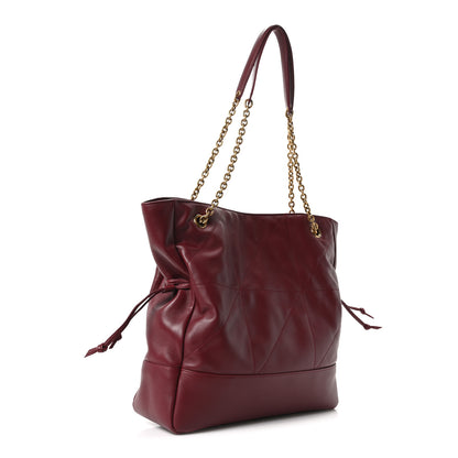 Saint Laurent Lambskin Medium Jamie Shopping Tote Bordeaux 4 of 11