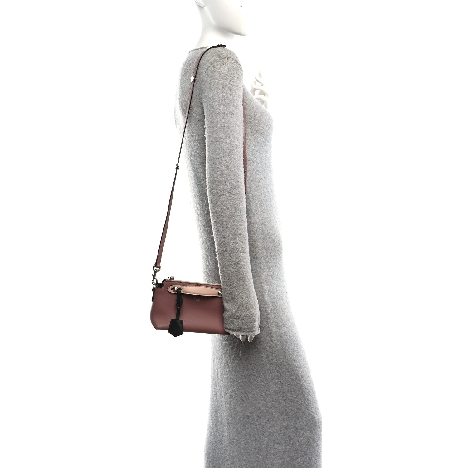 Fendi Vitello Dolce Mini By The Way Boston Bag English Rose Latte Multicolor 3 of 19