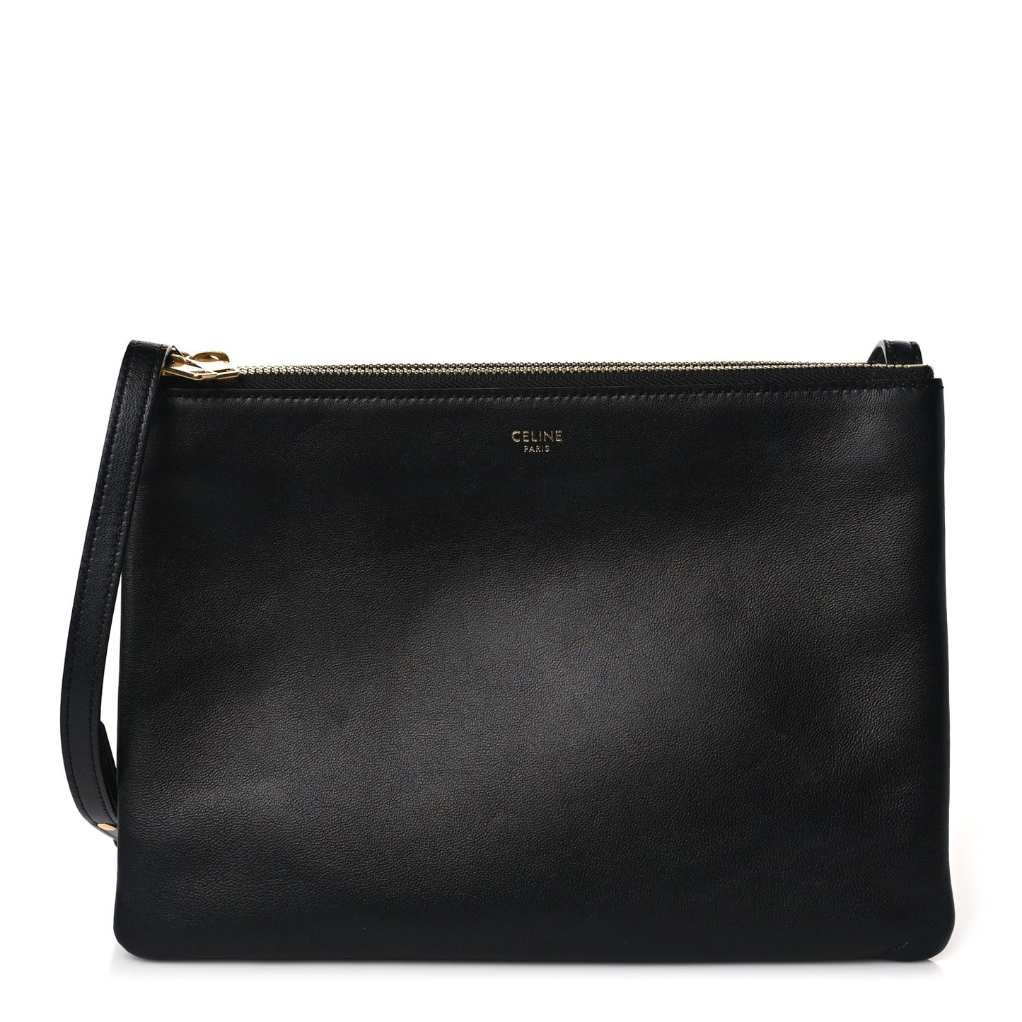 Lambskin Large Trio Crossbody Bag Black