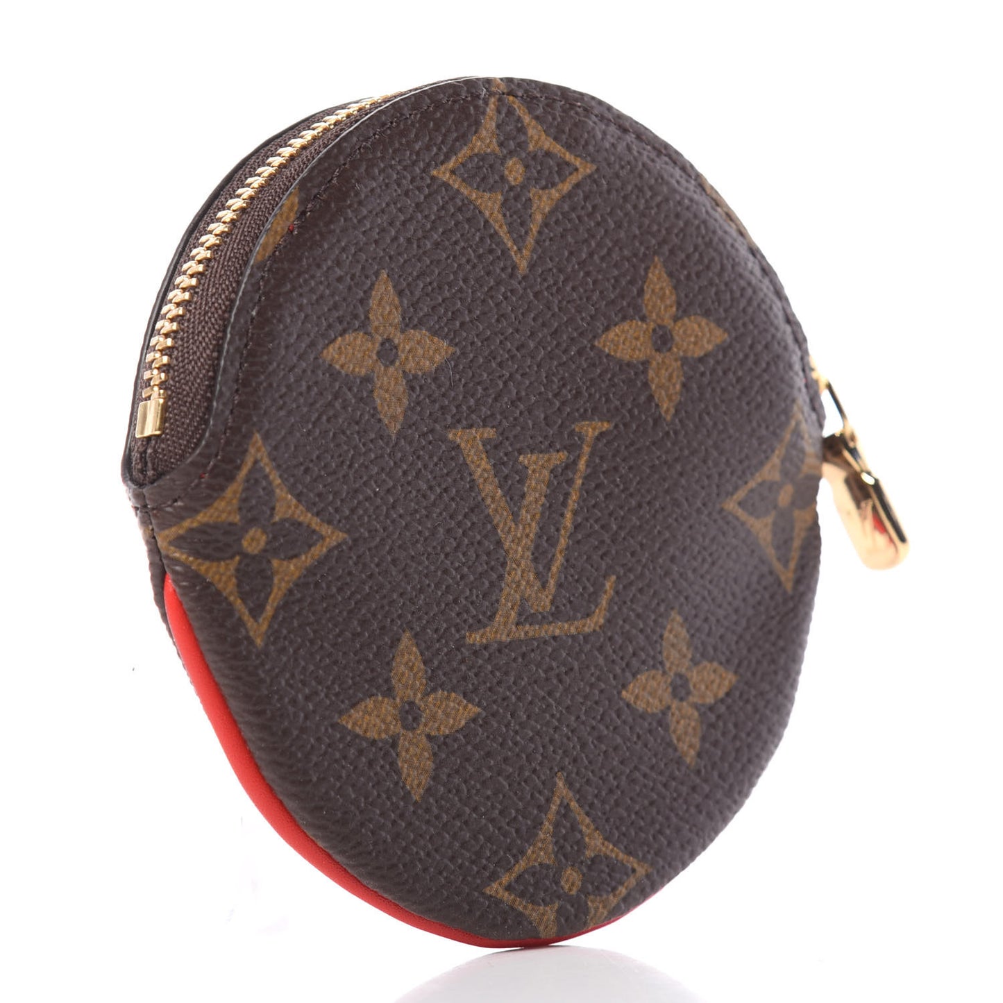 Monogram 2020 Christmas Animation Bumper Cars Round Coin Purse Coquelicot