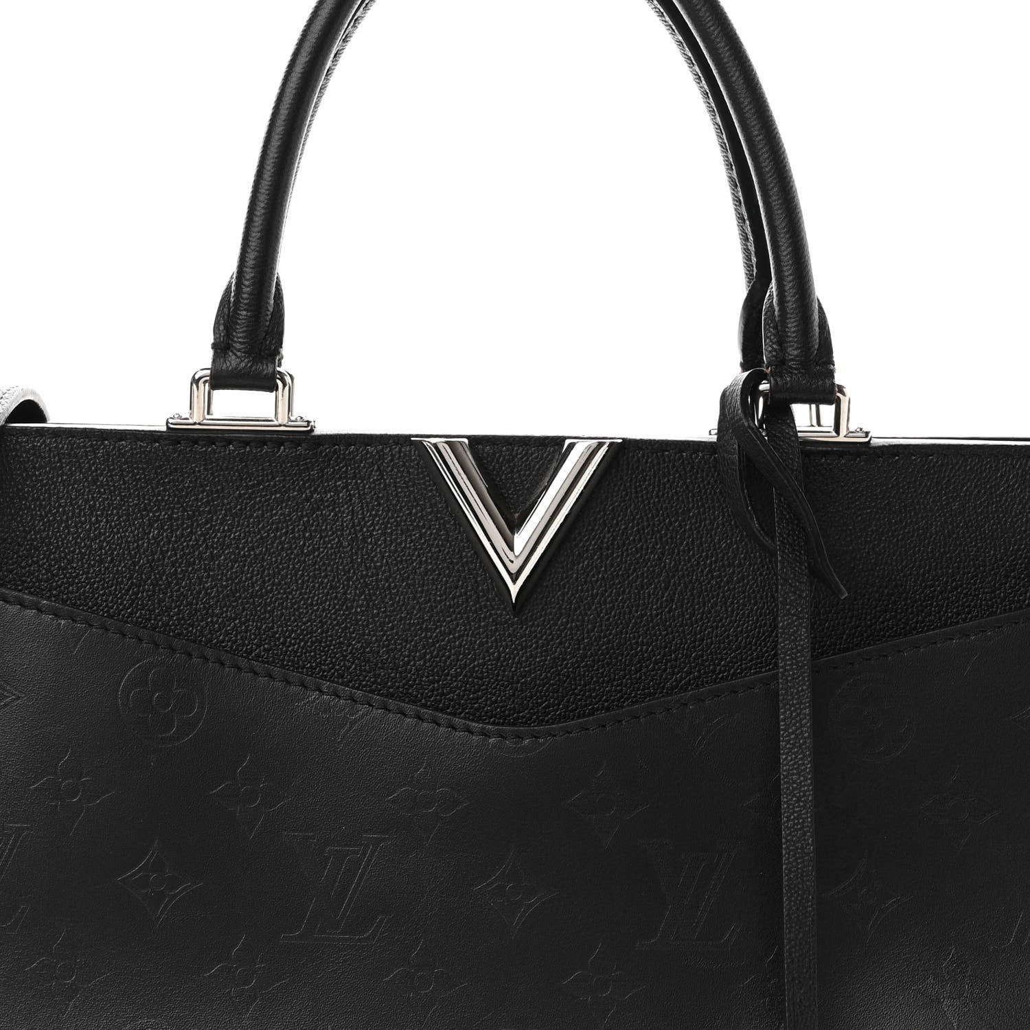Louis Vuitton Monogram Cuir Plume Very Zipped Tote Black 7 of 12
