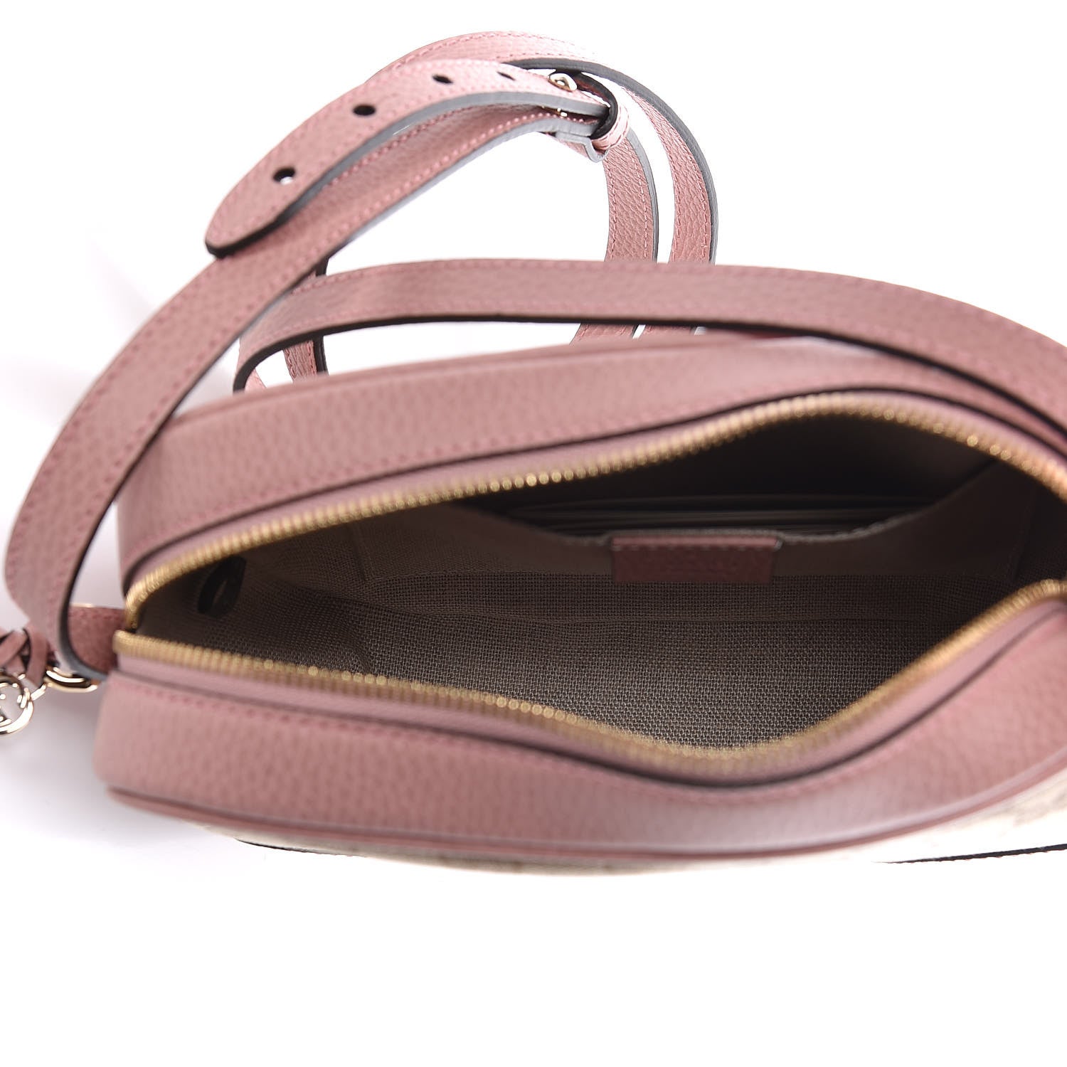 Gucci Monogram Mini Bree Messenger Bag Beige Soft Pink 7 of 9