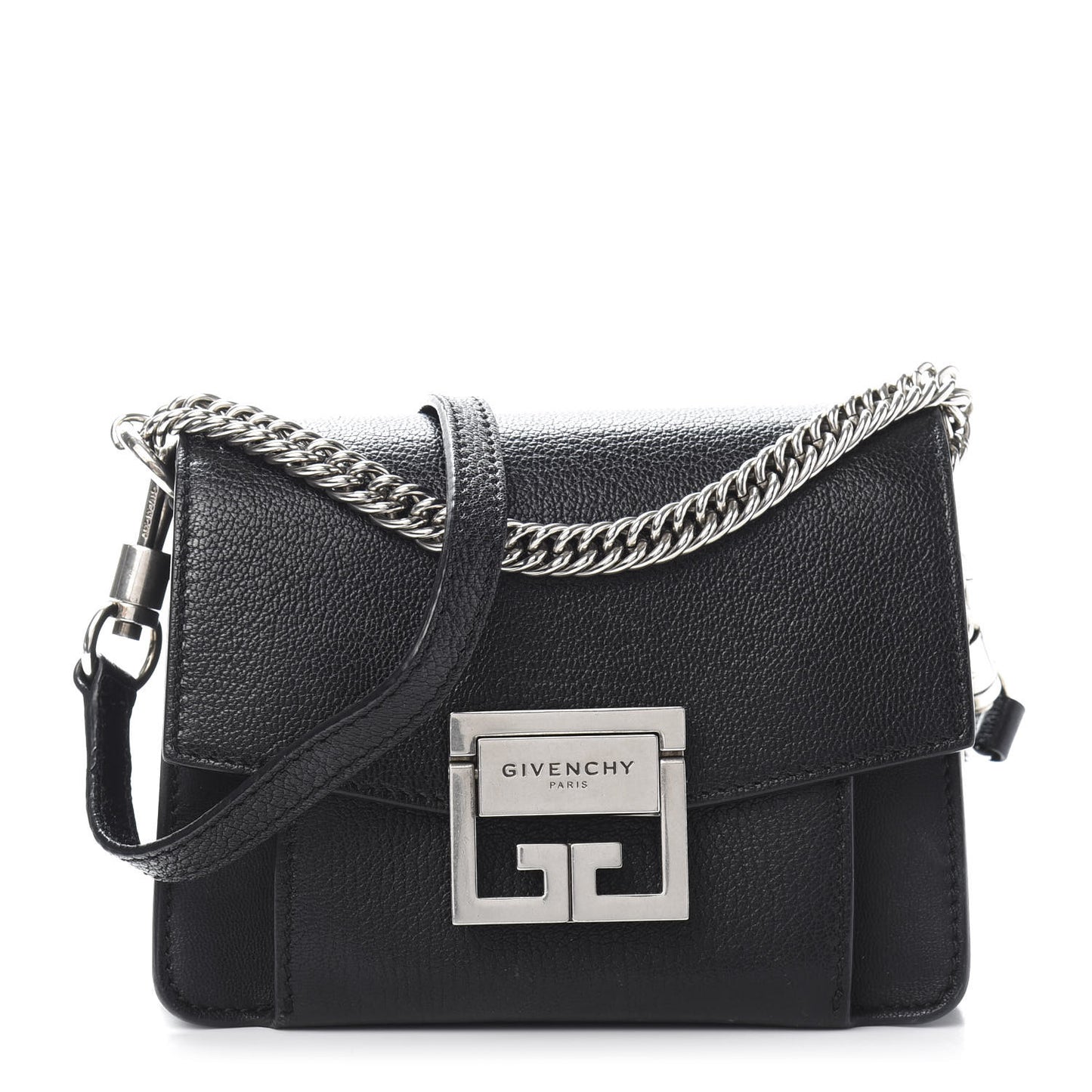 Goatskin Mini GV3 Shoulder Bag Black