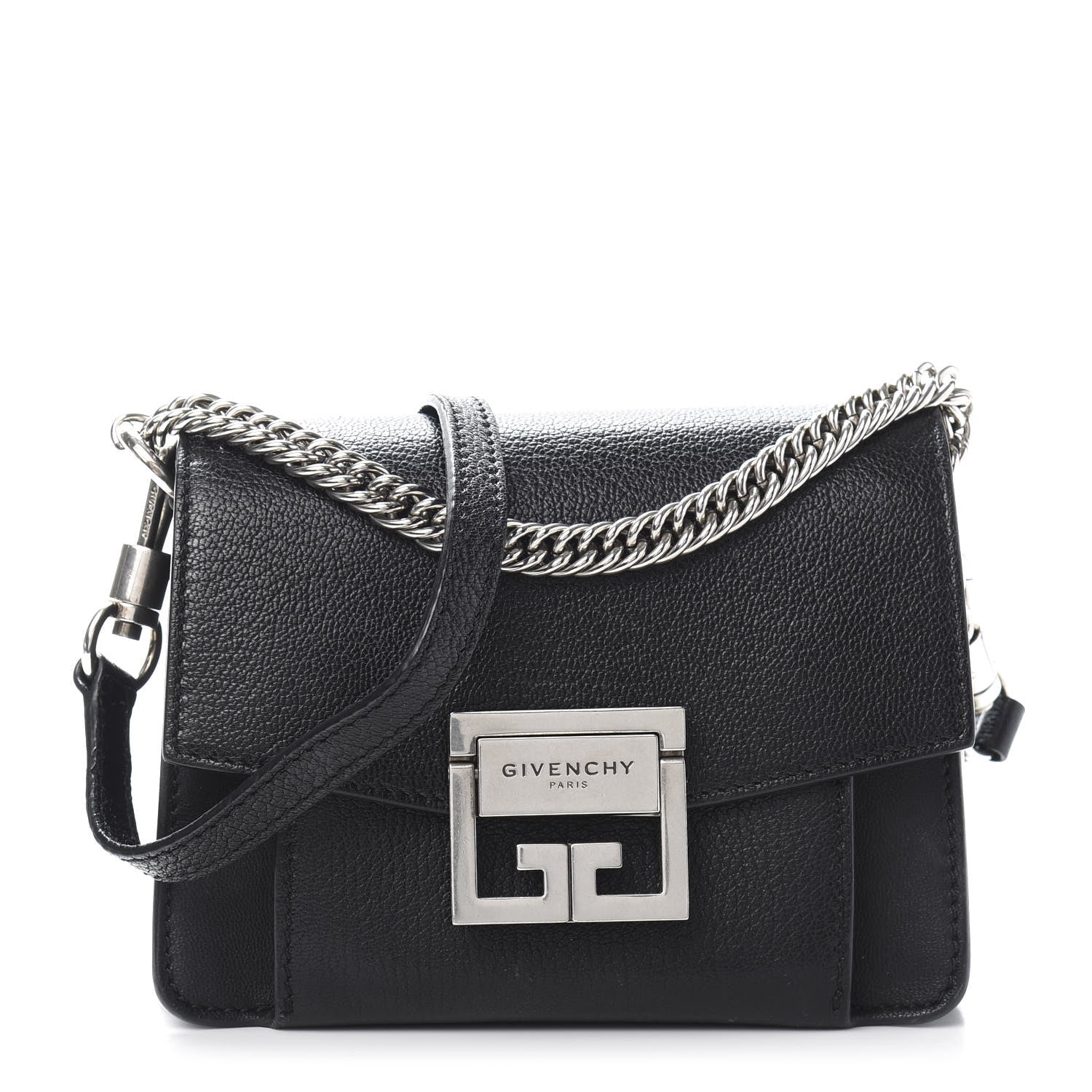 Givenchy Goatskin Mini GV3 Shoulder Bag Black 1 of 10