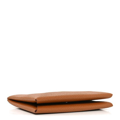 Hermes Epsom Calvi Card Case Gold 4 of 8