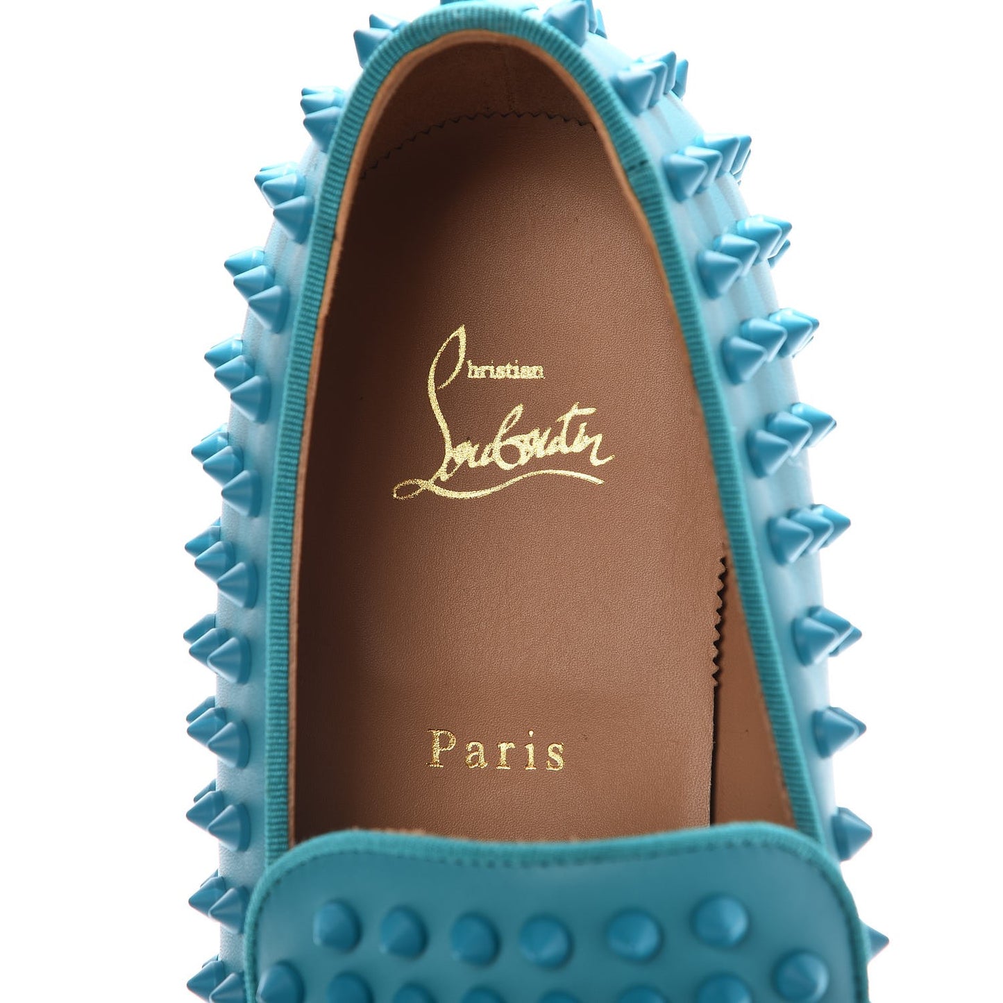 Mens Calfskin Rollerboy Spikes Flat Loafers 44 Riviera