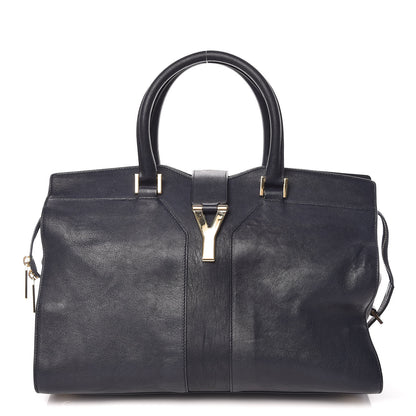 Saint Laurent Sheepskin Medium Cabas ChYc Navy 1 of 15