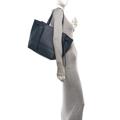 Celine Soft Grained Calfskin Medium Belt Cabas Phantom Dark Sea 2 of 11