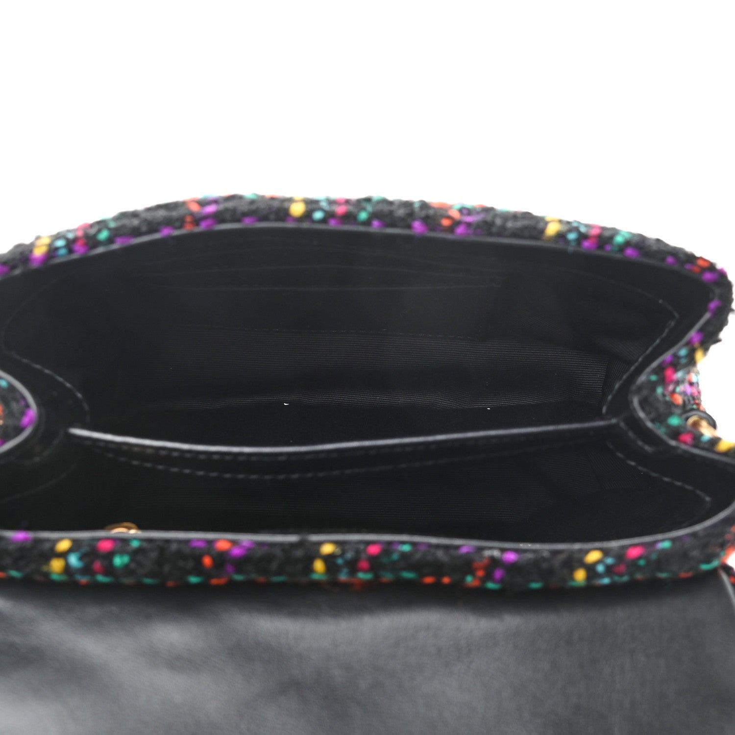 Saint Laurent Tweed Toy Loulou Shoulder Bag Black 5 of 11