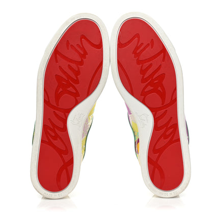 Christian Louboutin Patent Tissu Kyoto Flamingirl Flats 39.5 Multicolor 6 of 16