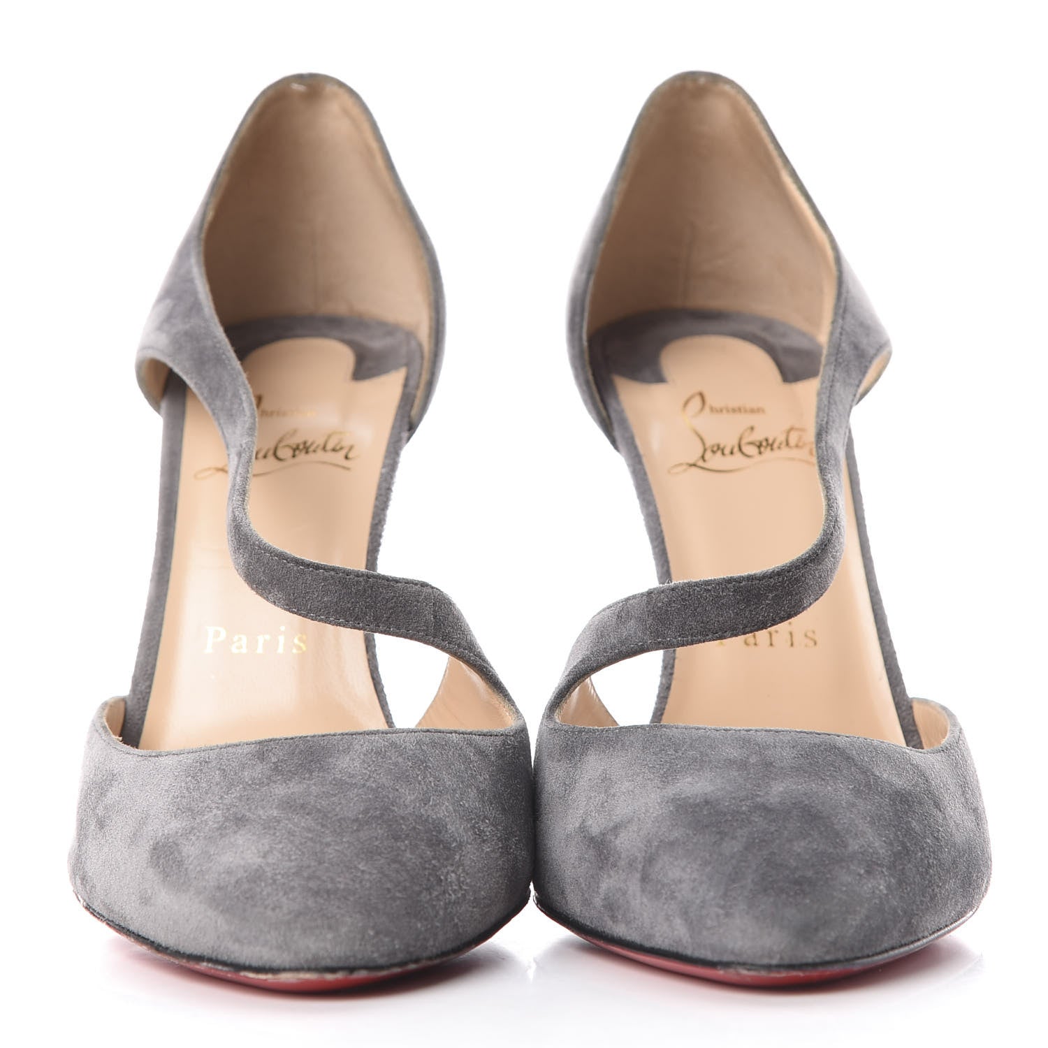 Christian Louboutin Veau Velours Catchy One 100 Pumps 38 Shadow 2 of 11