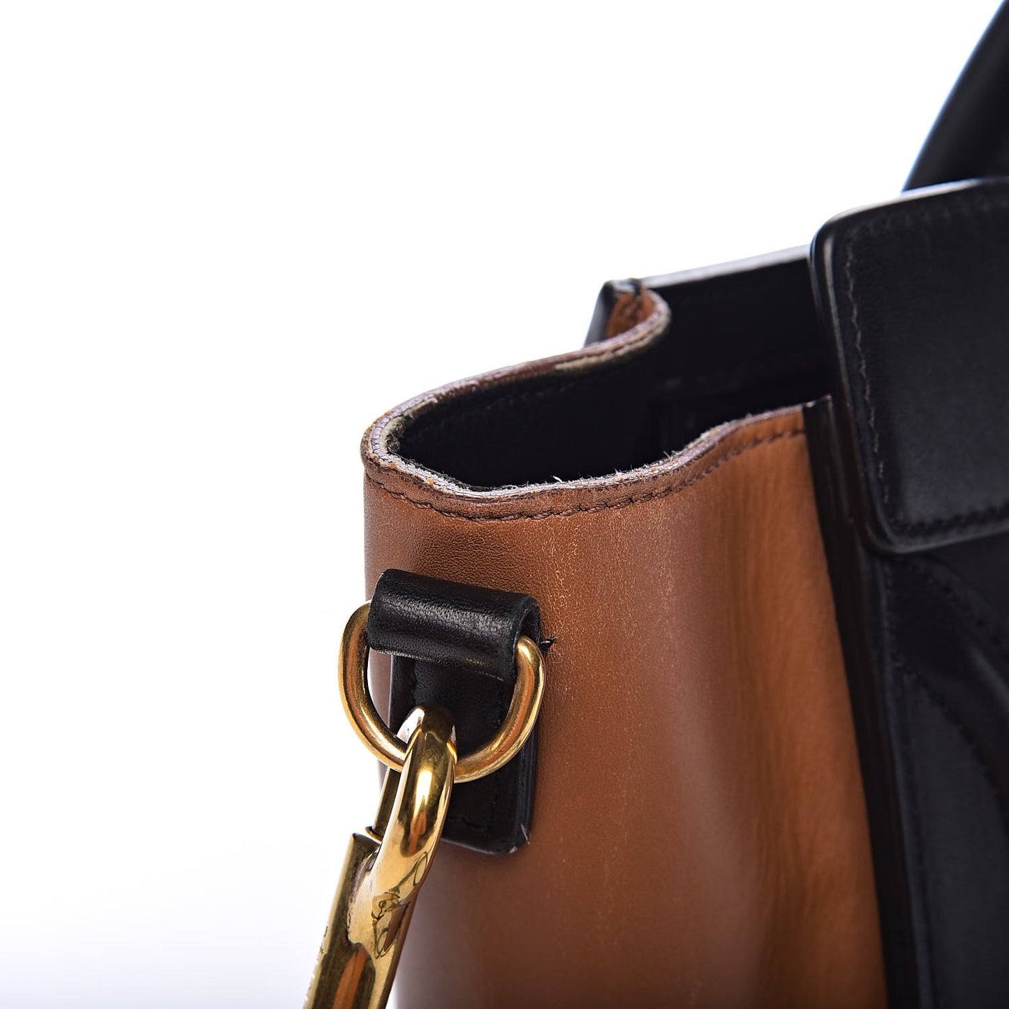Satin Calfskin Nano Tri-Color Luggage Seashell