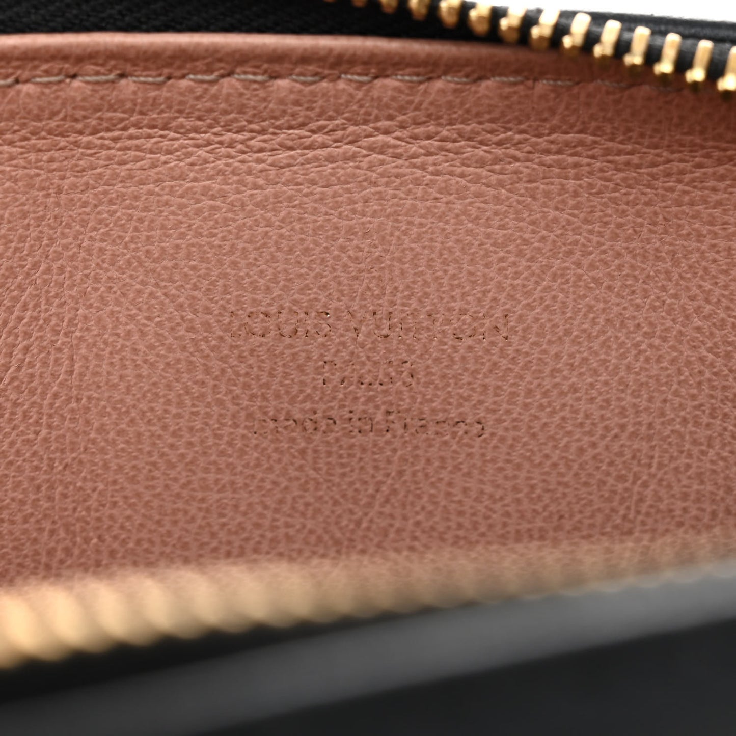 Lambskin Embossed Monogram Coussin PM Black