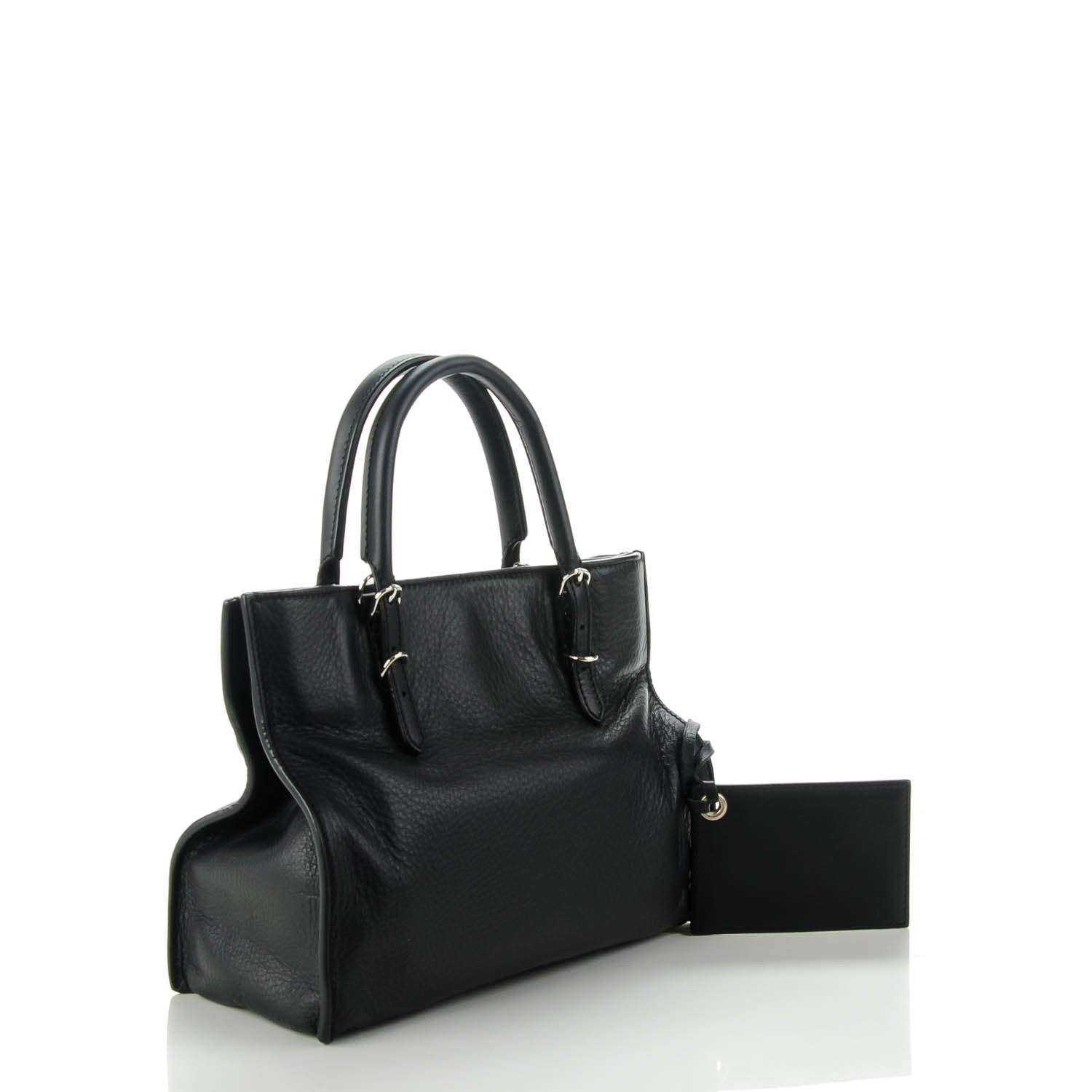 Balenciaga Calfskin Papier Mini A4 Tote Black 3 of 7