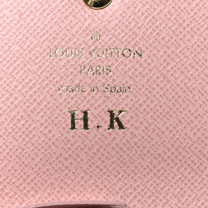 Louis Vuitton Damier Ebene Rosalie Coin Purse Rose Ballerine 8 of 10