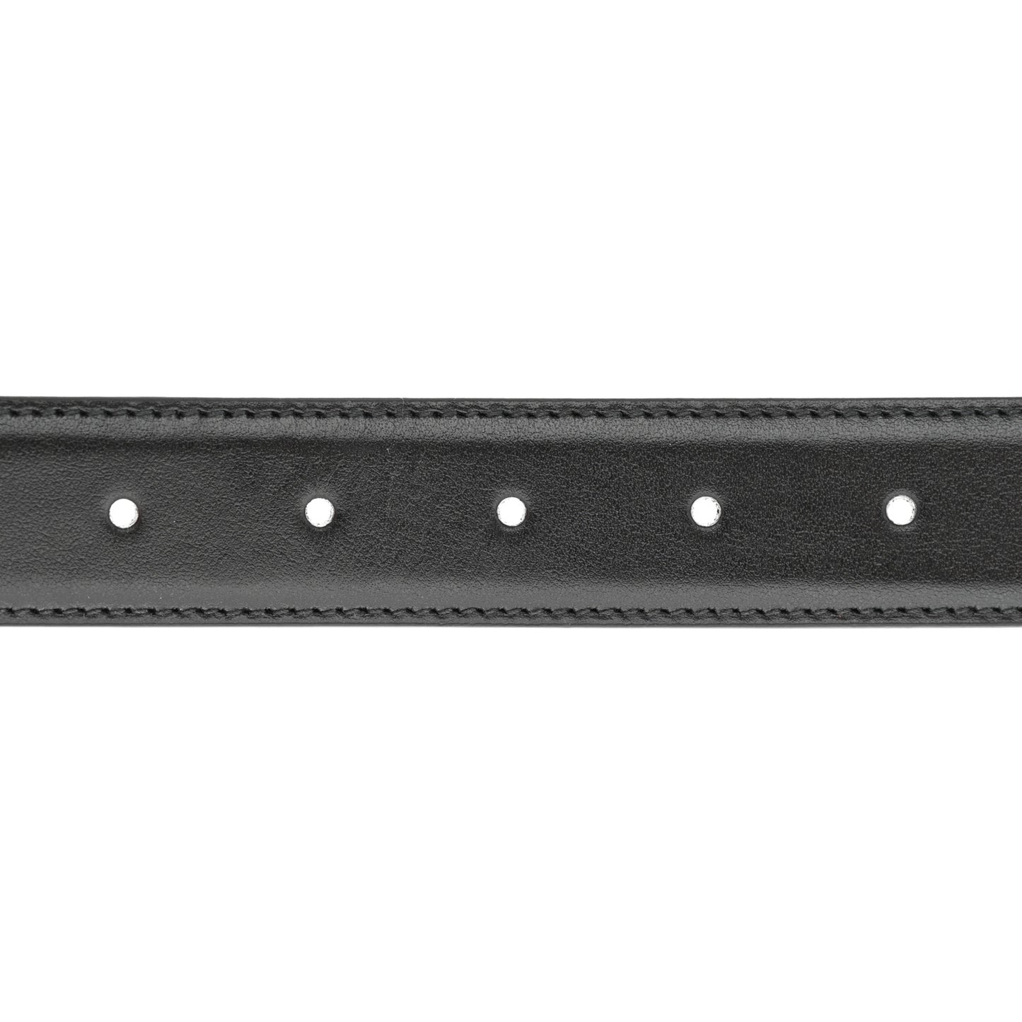 Plutone Calfskin Crystal Horsebit 30mm Belt 100 40 Black Crystal