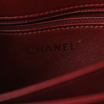 Chanel Lambskin Quilted Medium Trendy CC Flap Dual Handle Bag Burgundy 6 of 10