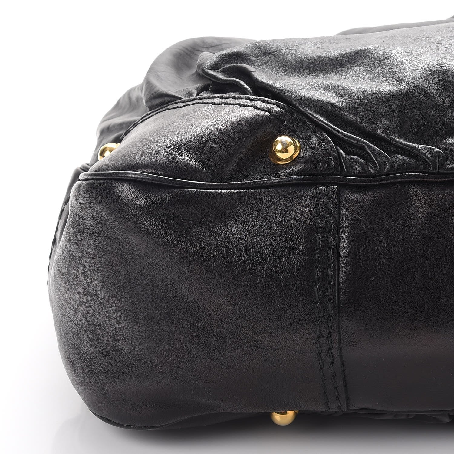 Gucci Calfskin Large Jockey Hobo Black 11 of 13