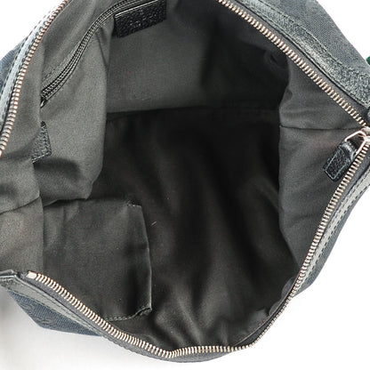 Gucci Monogram Web Medium Half Moon Hobo Black 5 of 7