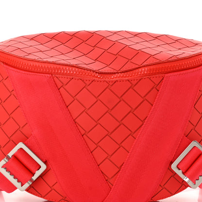 Bottega Veneta Nappa Intrecciato Carved Panels Belt Bag Red 9 of 11