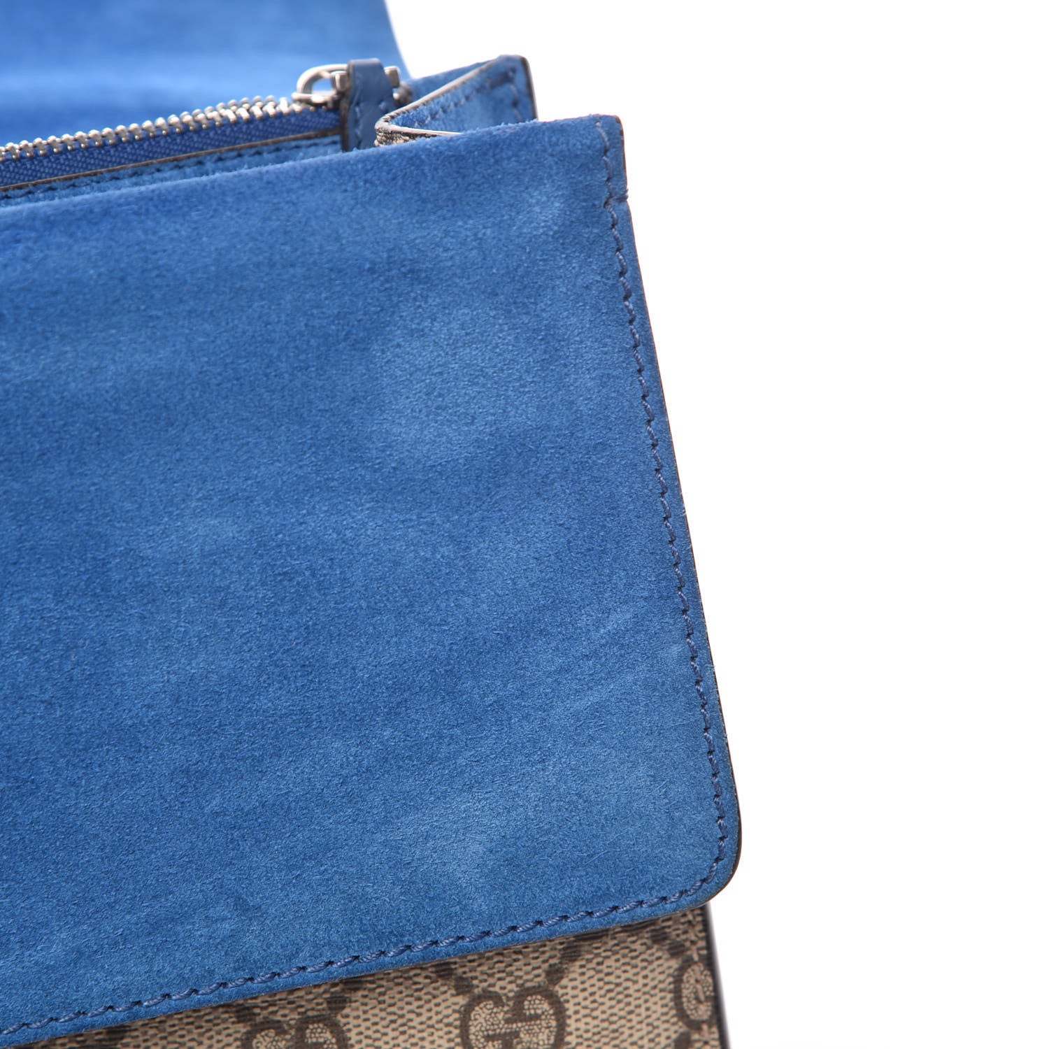 Gucci GG Supreme Monogram Medium Dionysus Shoulder Bag Blue 11 of 15