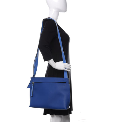 Loewe Calfskin T Pouch Bag Blue 2 of 9