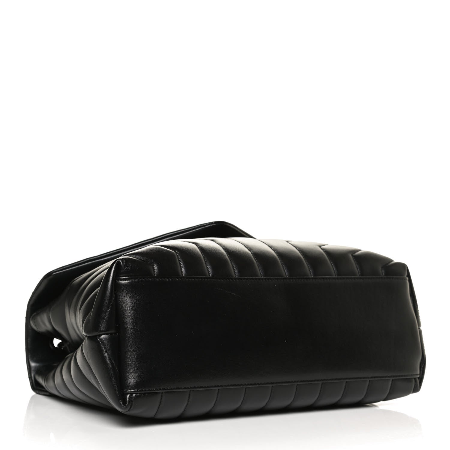 Saint Laurent Calfskin Y Quilted Monogram Medium Loulou Chain Satchel Black 4 of 14