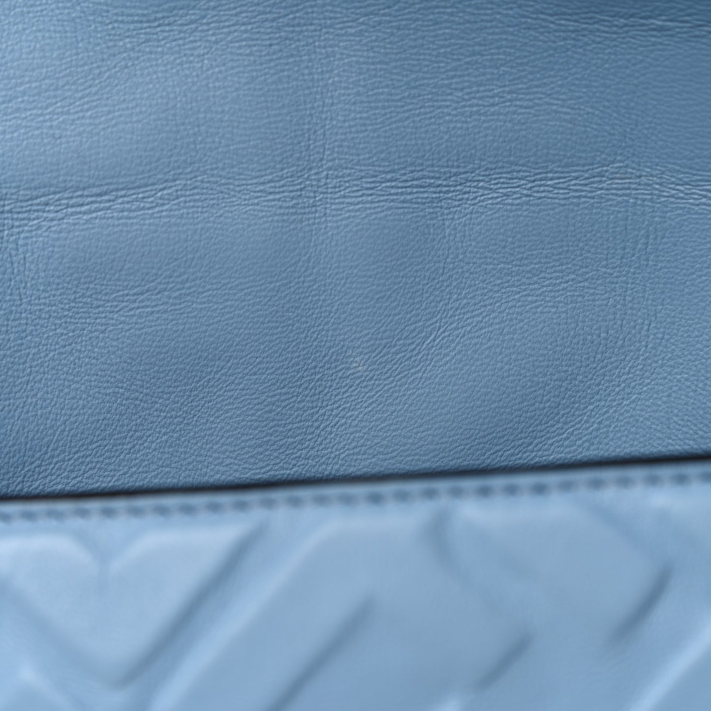 Nappa FF 1974 Embossed Baguette Azzurro Baby