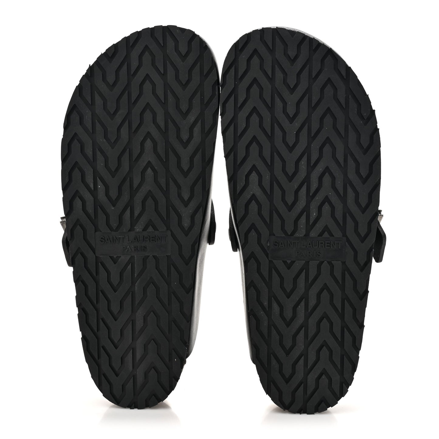 Calfskin Buckle Jimmy Clog 36.5 Black
