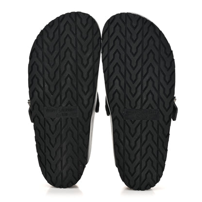 Saint Laurent Calfskin Buckle Jimmy Clog 36.5 Black 5 of 10