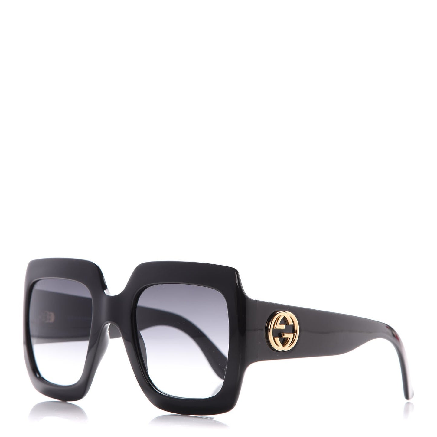 Acetate Square Frame Sunglasses GG0053S Black