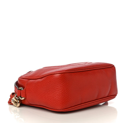 Gucci Pebbled Calfskin Small Soho Disco Bag Tabasco Red 3 of 14