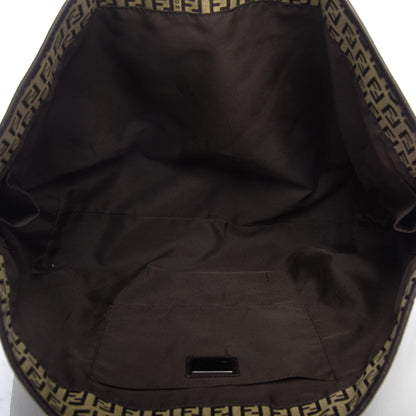 Fendi Zucchino Shopping Tote Brown 5 of 8