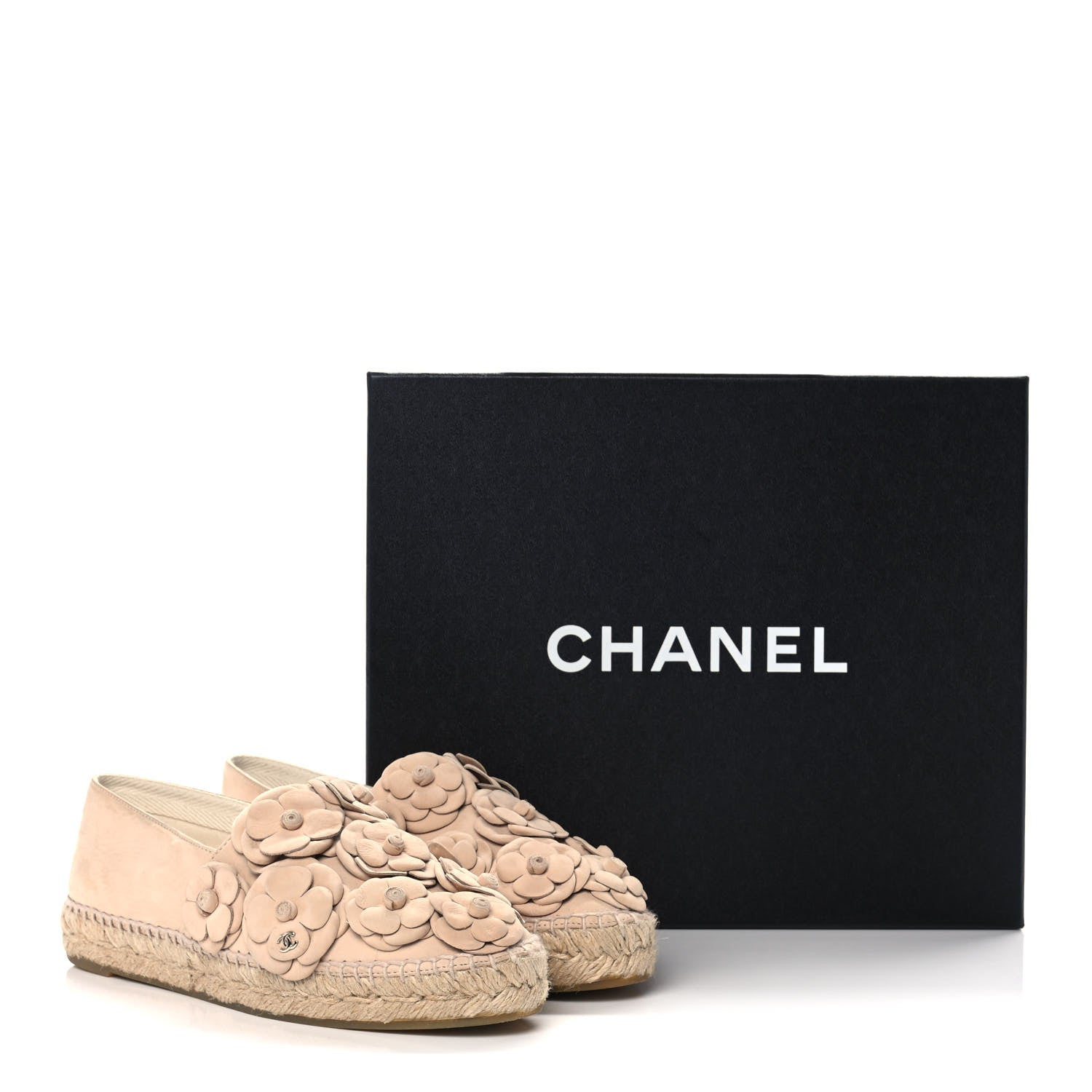 Chanel Suede Camellia CC Espadrilles 38 Pink 8 of 8