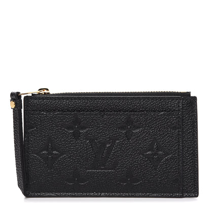 Louis Vuitton Empreinte Zipper Card Holder Black 1 of 6
