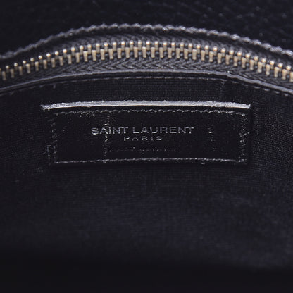 Saint Laurent Grained Calfskin Small Sac De Jour Black 7 of 11