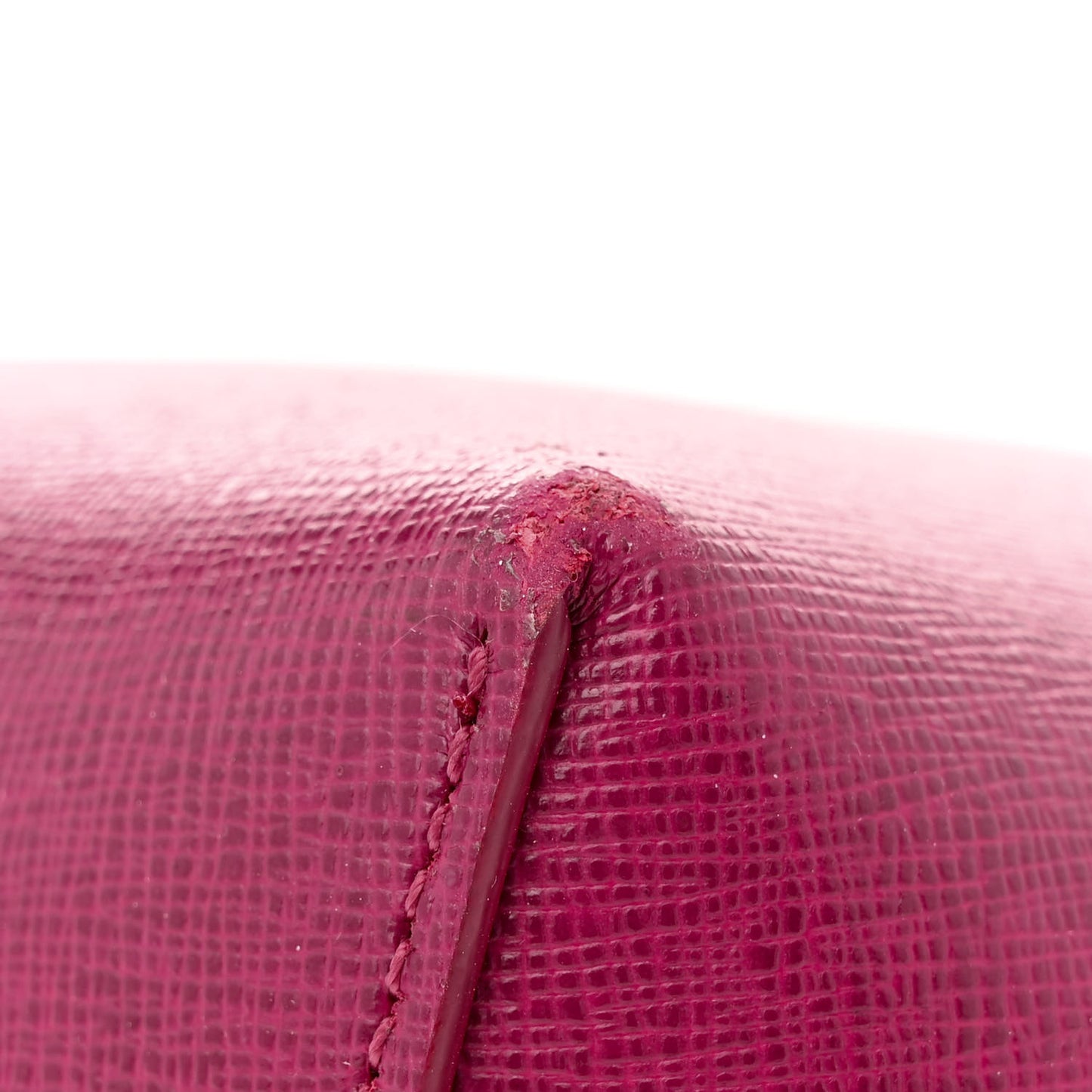 Saffiano Mini Mini Bucket Bag Dark Pink