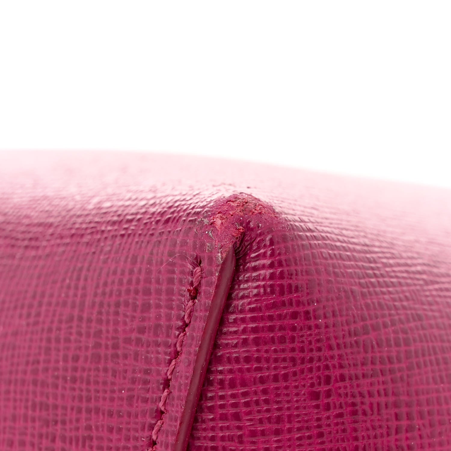 Mansur Gavriel Saffiano Mini Mini Bucket Bag Dark Pink 13 of 15