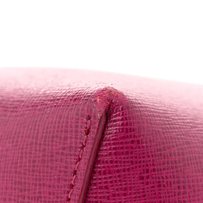 Mansur Gavriel Saffiano Mini Mini Bucket Bag Dark Pink 13 of 15